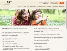 Tablet Screenshot of crossroadsnaturopathic.com